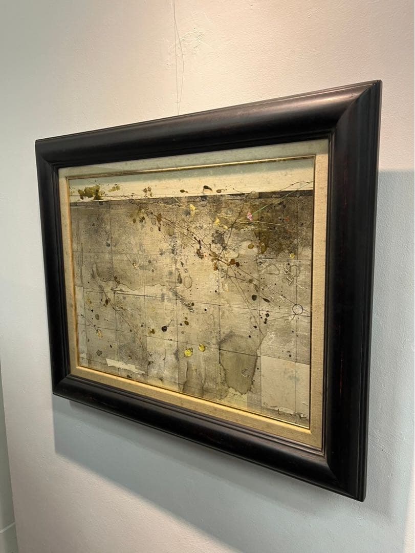 櫃田伸也　「小さな流れ」 10号　油彩画