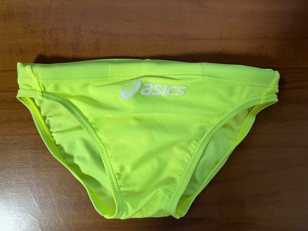 【美品】asics ハイドロCD イエロー 競パン 競泳水着 SSサイズ