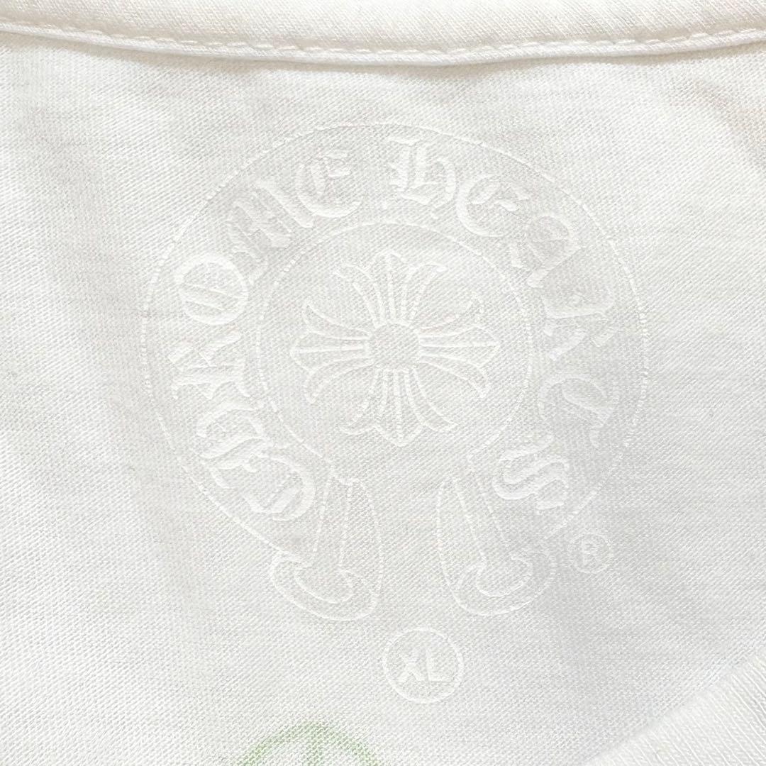 CHROME HEARTS ロンT セメタリークロス 袖ロゴ ホワイト XL