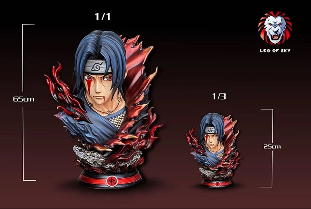 NARUTO ナルトうちは イタチ 1/3ガレージキット ガレキ スタチュー①⑦