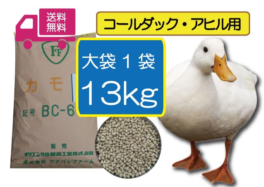 【アヒル・コールダック用飼料・ペレット】　BC-6　13kg