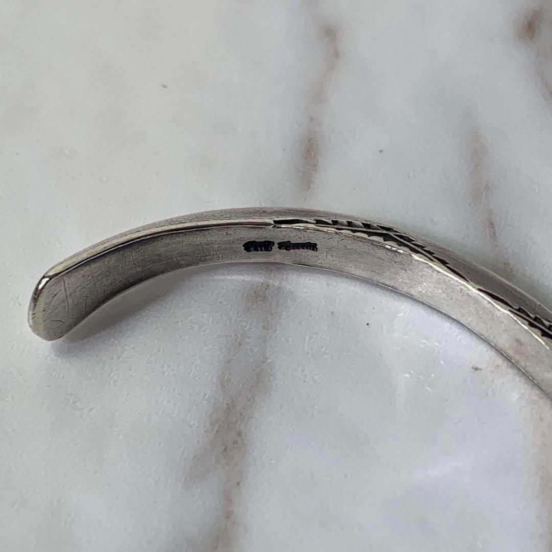 Dear Blossom トライアングルバングル silver刻印 ナバホ