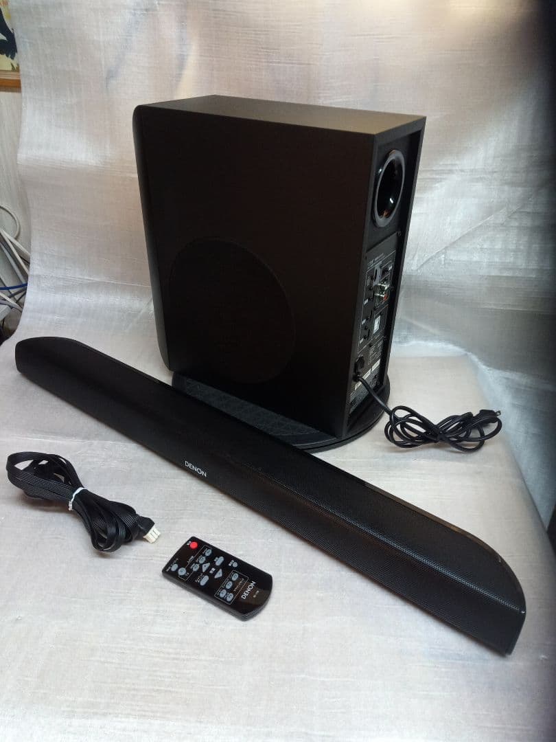 DENON DHT-S313 稼働品　サウンドバー ブラック リモコン付き