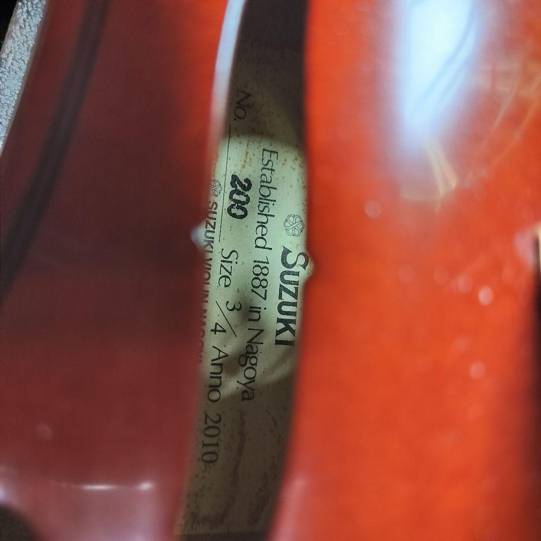 SUZUKI スズキバイオリン No.200 3/4 2010年製