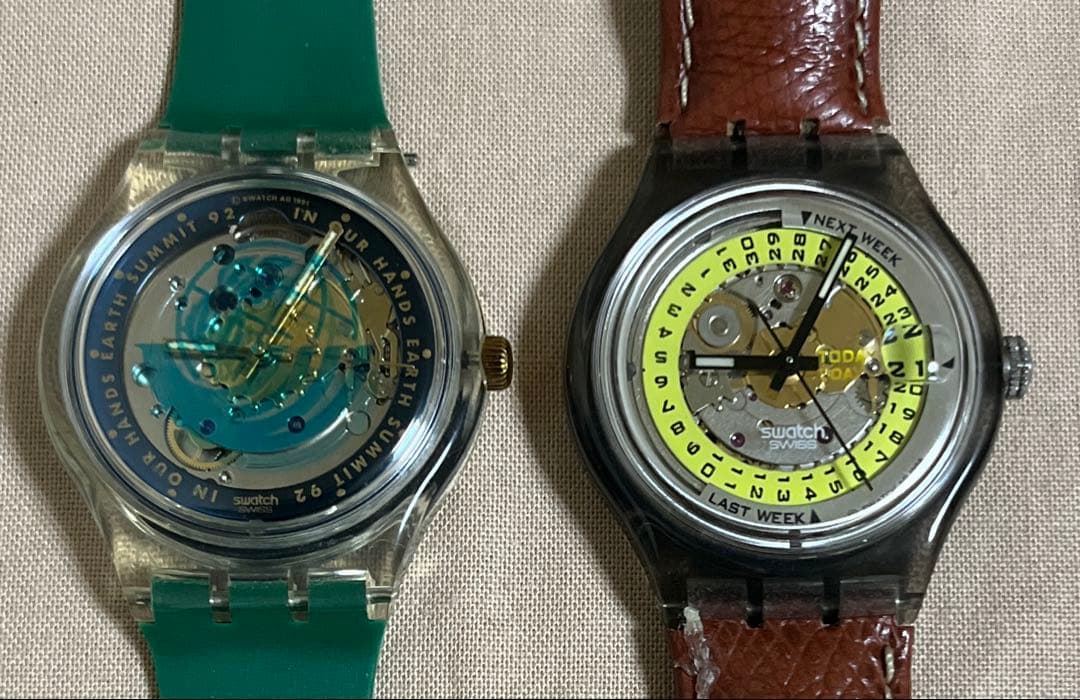 スウォッチ 90s オートマチック アースサミット＆ラストウィーク 2本セット
