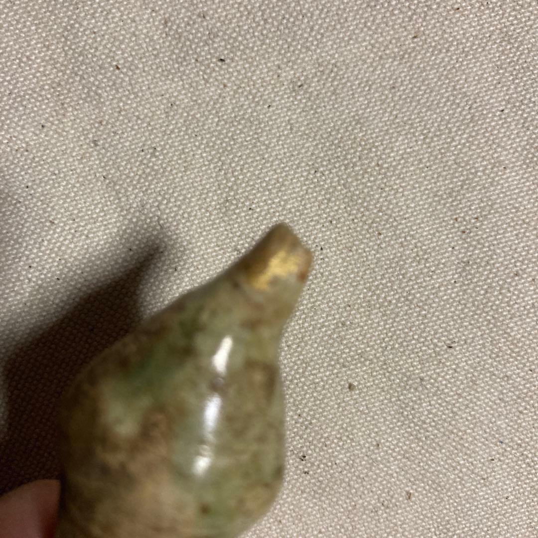 織部焼　煙管　陶器製 茶道具 木箱付き
