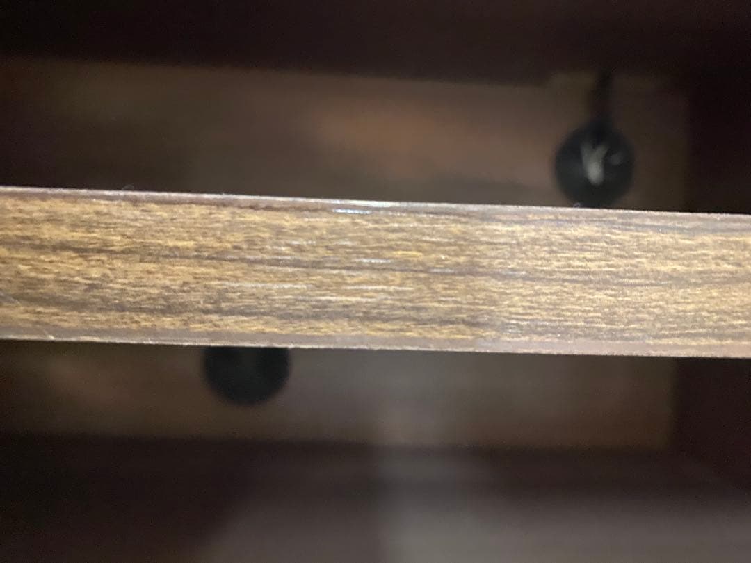 【美品】テレビボード　無垢　一枚板　ウッド調 スラットデザイン テレビ台