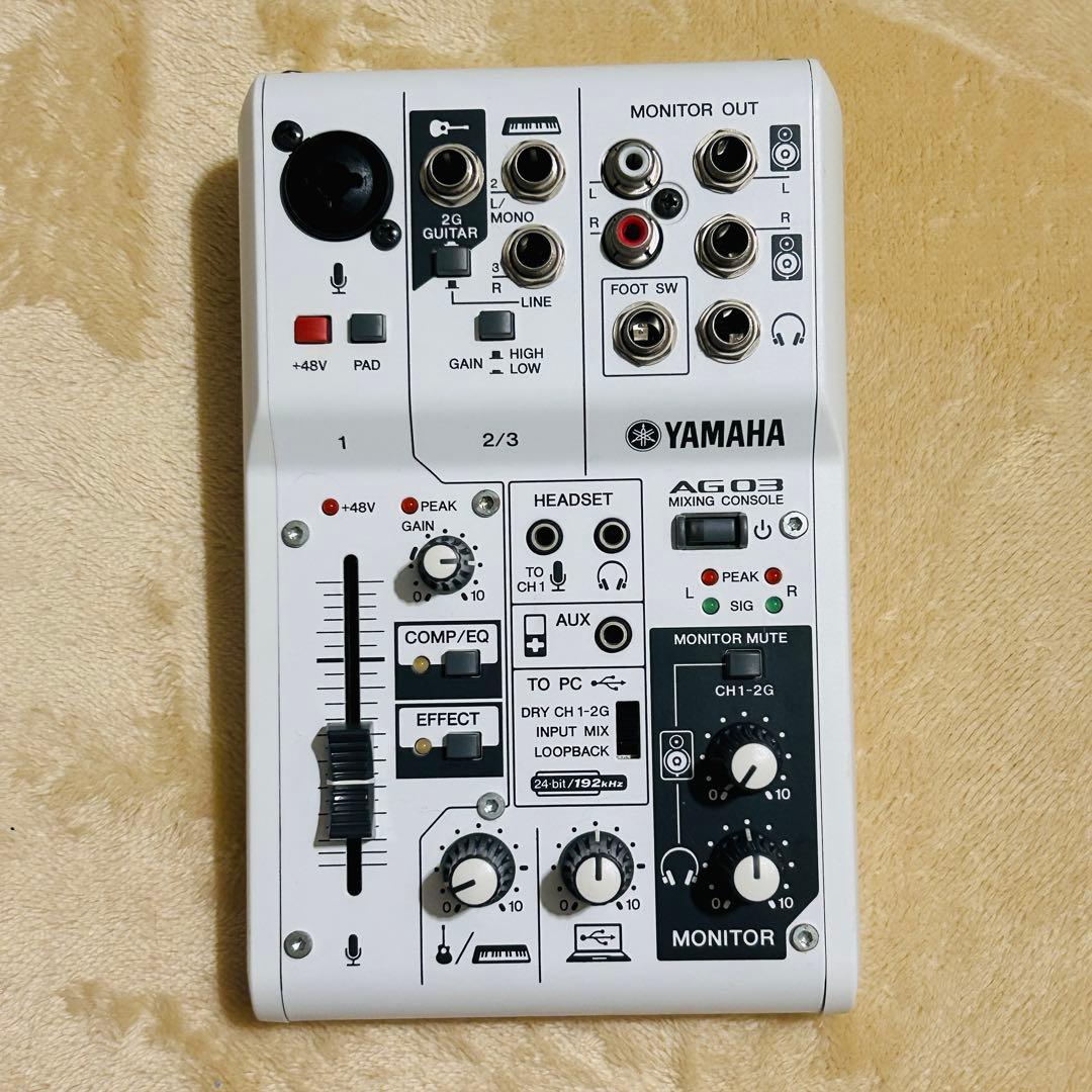 【付属品あり】YAMAHA AG03 ミキシングコンソール 配信機材
