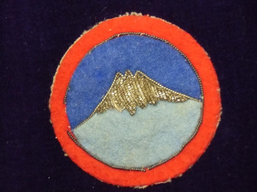 ★１９４０年代＊アメリカ軍＊極東司令部＊銀モールパッチ（実物）