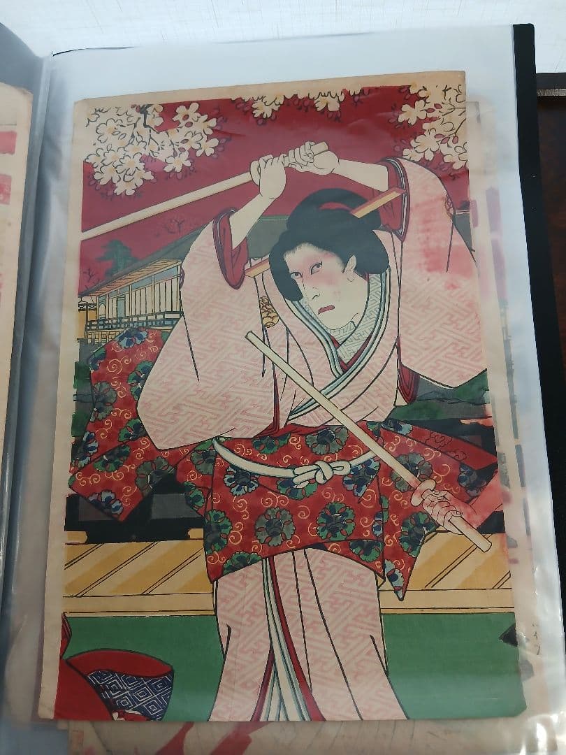 木版画１９枚、浮世絵、歌舞伎、西郷隆盛