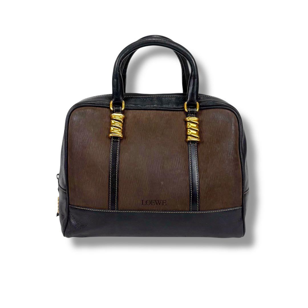 ロエベ LOEWE ミニボストンバッグ　ハンドバッグ　ベラスケス　ブラック