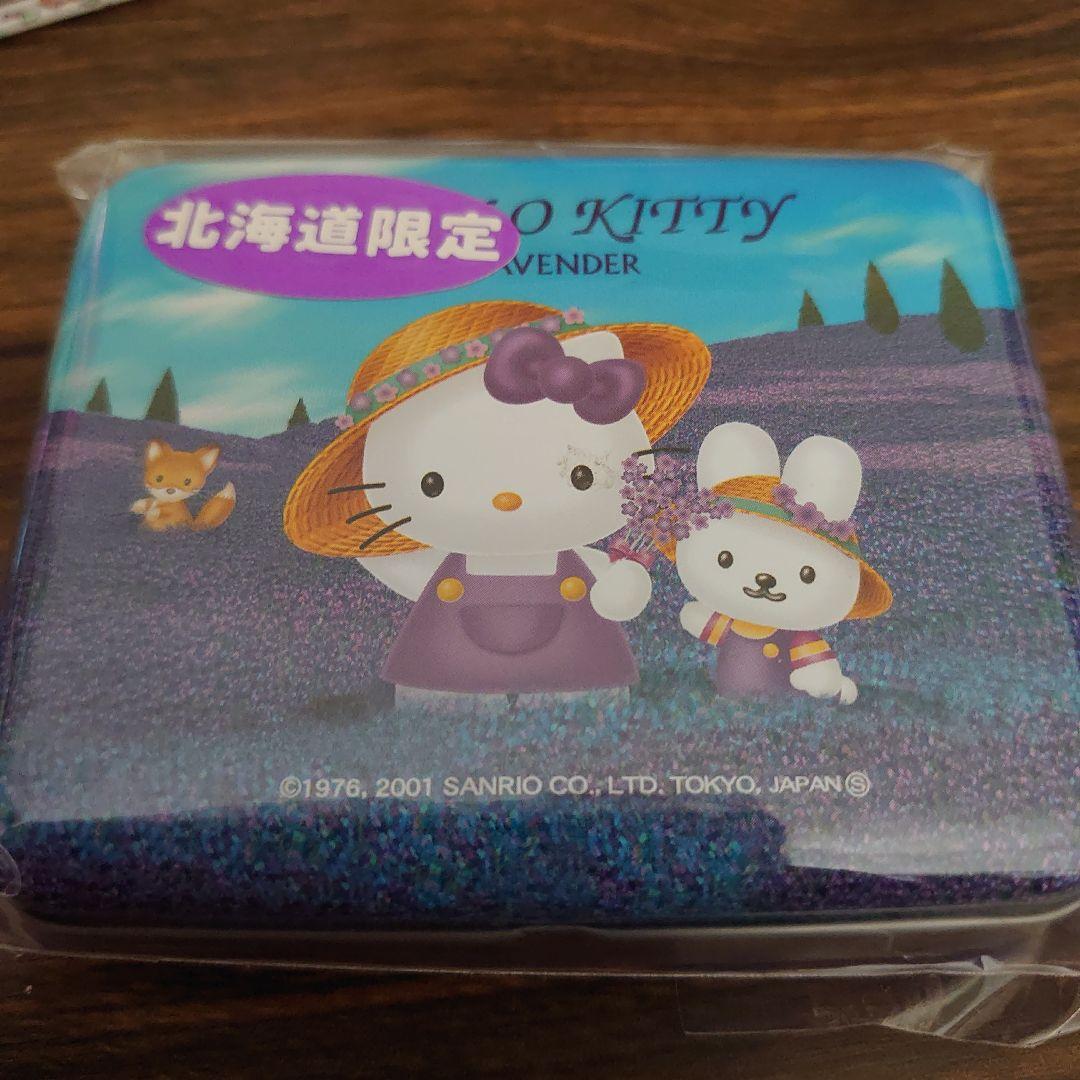 m*n様 新品‪♡ハローキティ北海道限定ラベンダー缶入りメモ