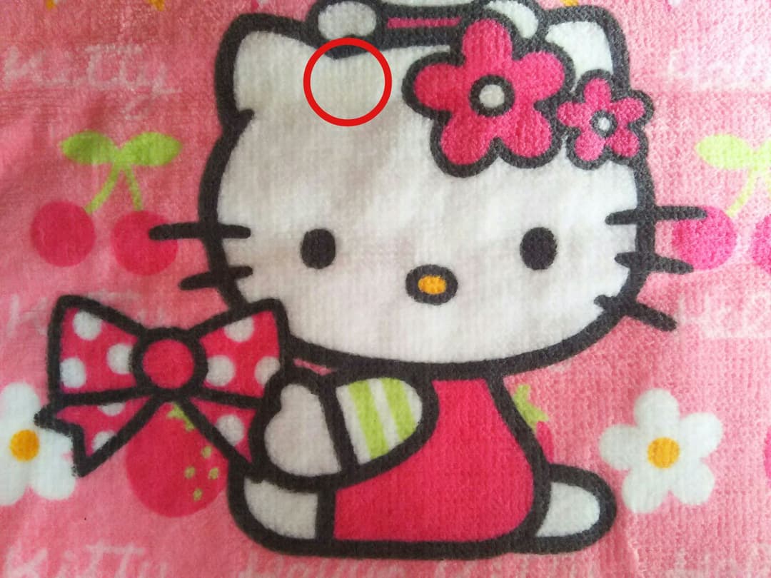 キティ＆ミミィ♪サンリオ♪新品未使用ループタオル♪難あり