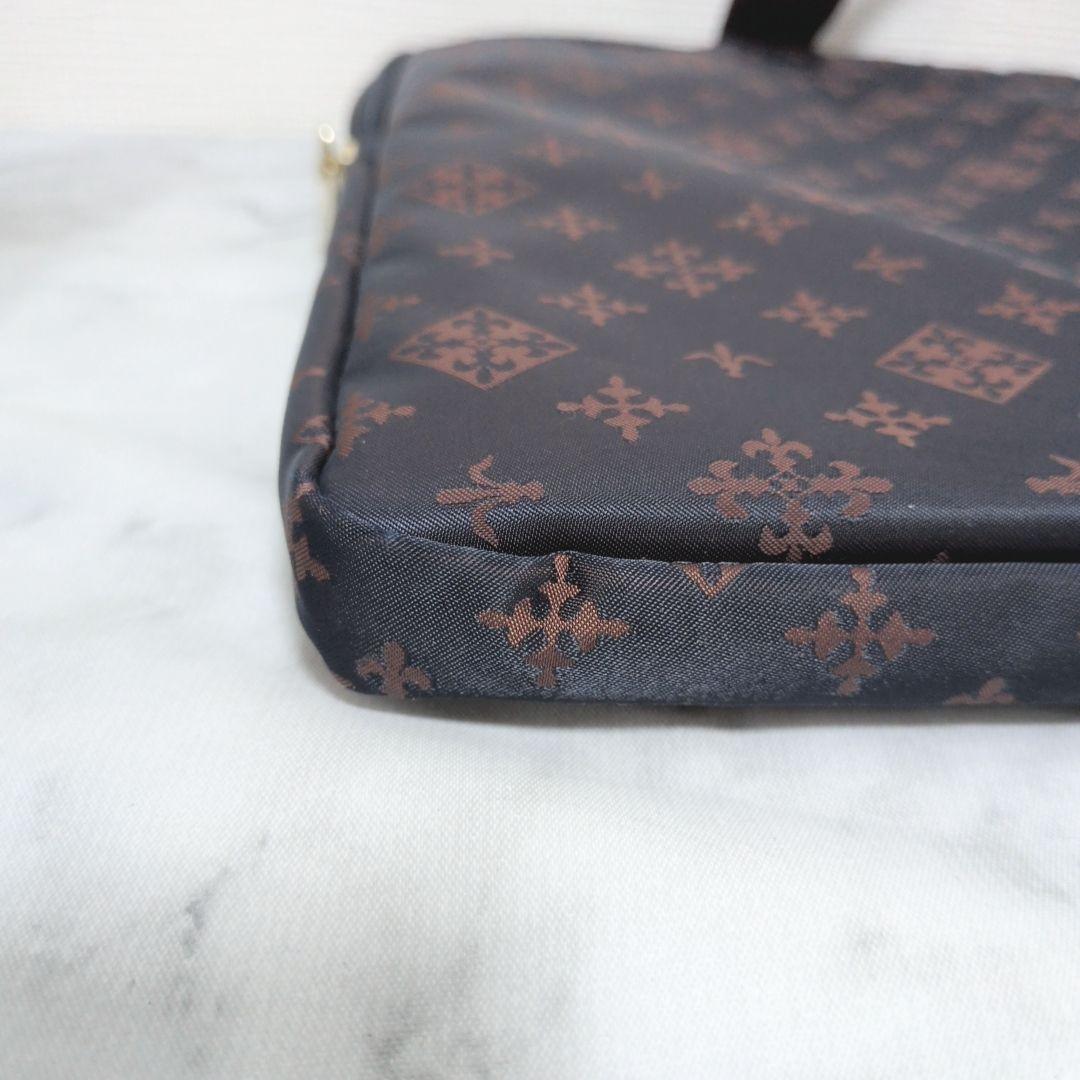 【極美品】russet ラシット ナイロン PCケース　ネイビー×ボルドー A4