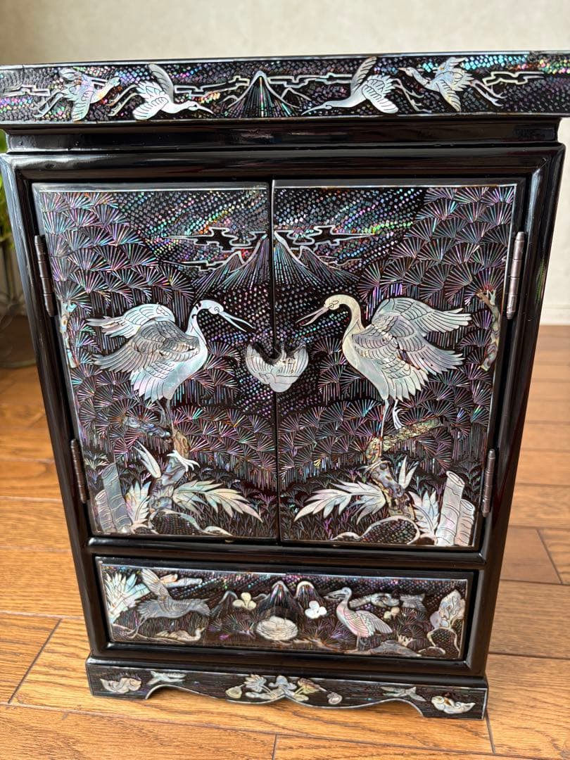 螺鈿細工　小物入れ　韓国伝統工芸品