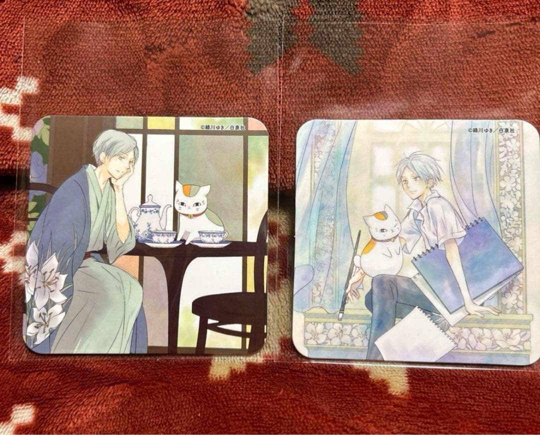 夏目友人帳 原作 コースター コラボカフェ 20周年 ニャンコ先生 夏目貴志