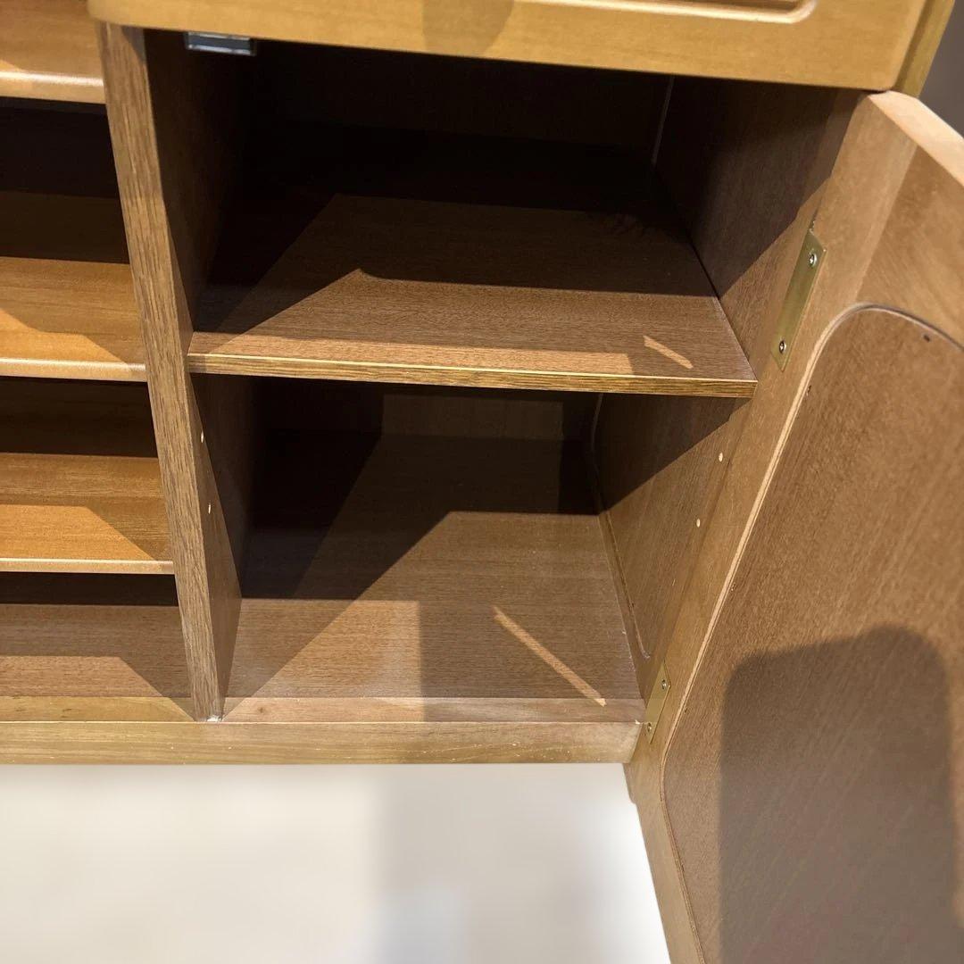 カリモク　スリッパラック　ナチュラルウッド キャビネット