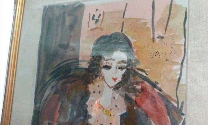 織田廣喜さん 女性画