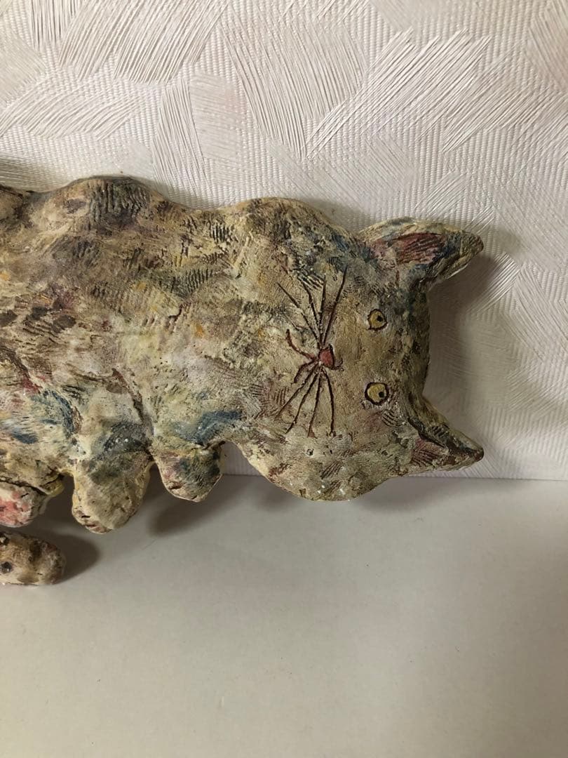 新品未使用すずきあきこネコ壁掛け花器ねこ猫