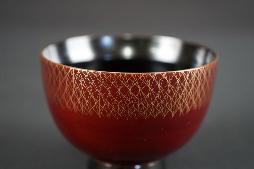 平安象彦　武蔵野椀　5客　箱付　漆器　蒔絵