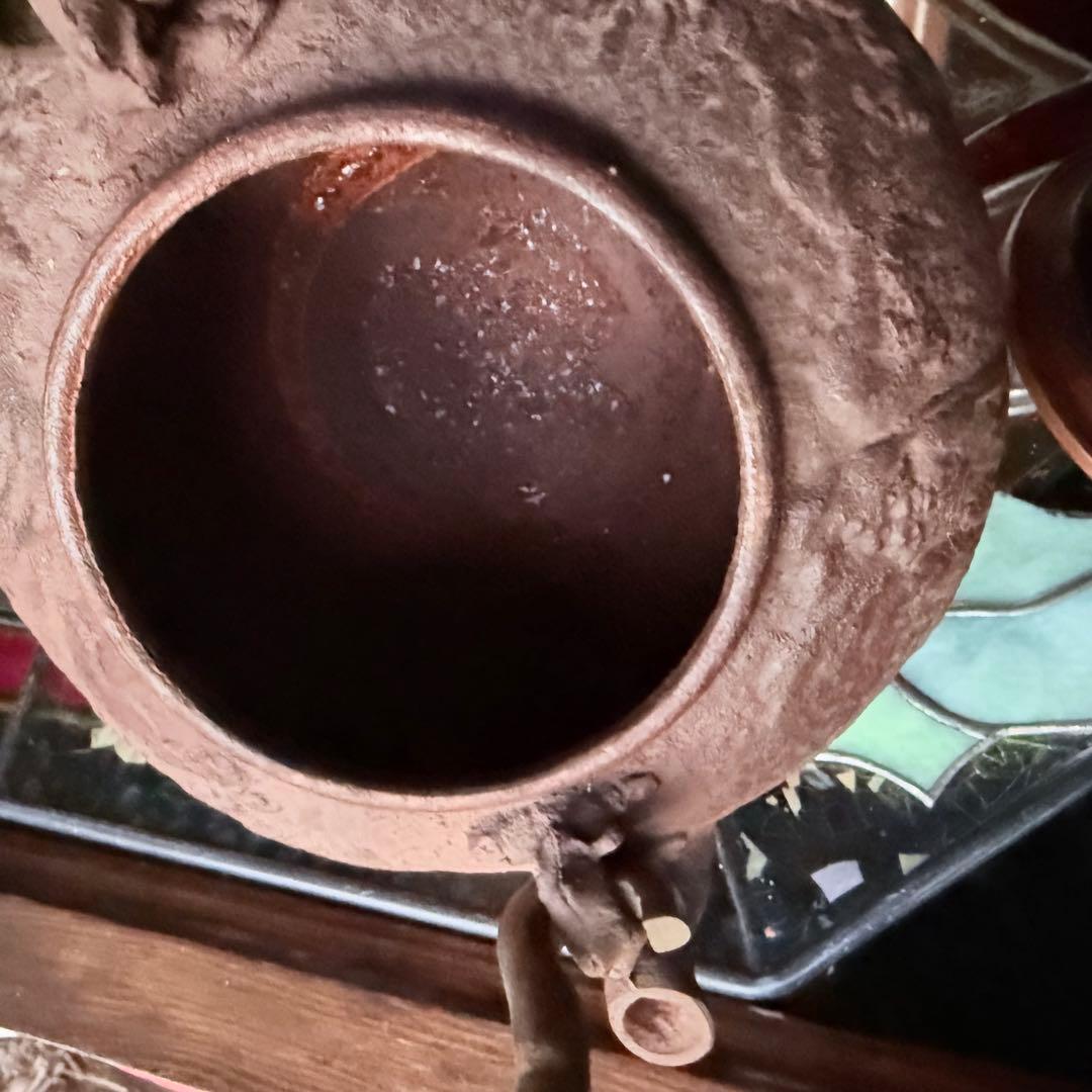 超限定1月2日20時迄‼️あったまろTETSUBIN 亀文堂姥口陽刻「松風」銘鉄瓶