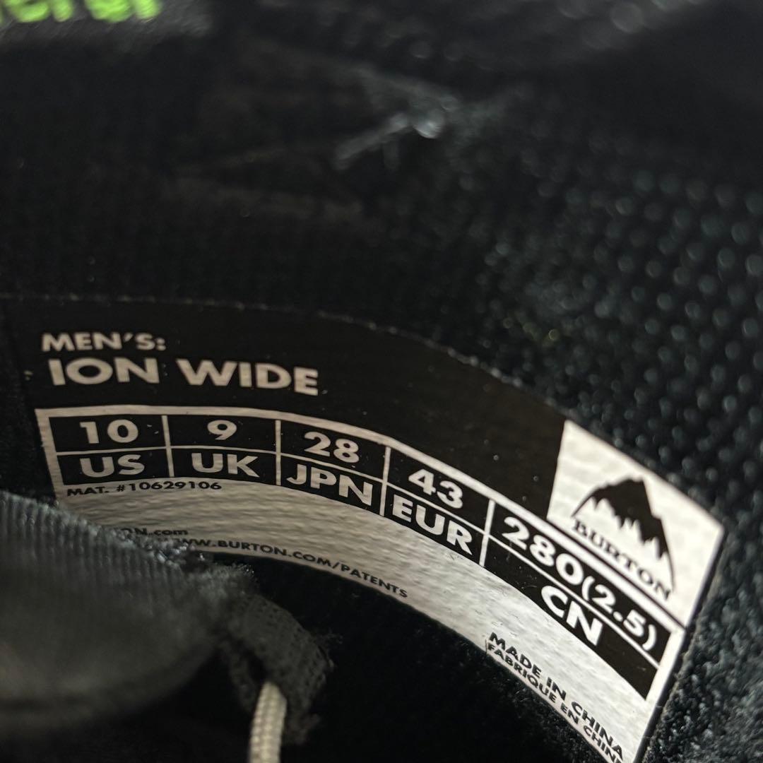 Burton ion wide 28cm バートン　ブーツ