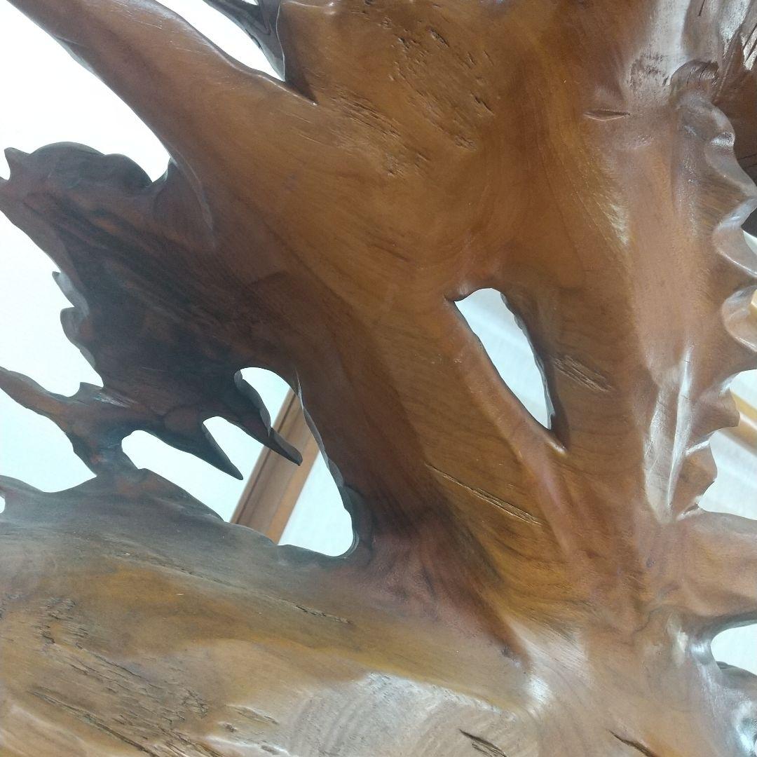 木彫り 鷹の彫刻 美術品 置物インテリア装飾