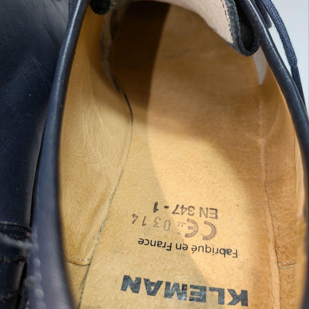 KLEMANクレマン41パドレ26㎝チロリアンシューズ ネイビー