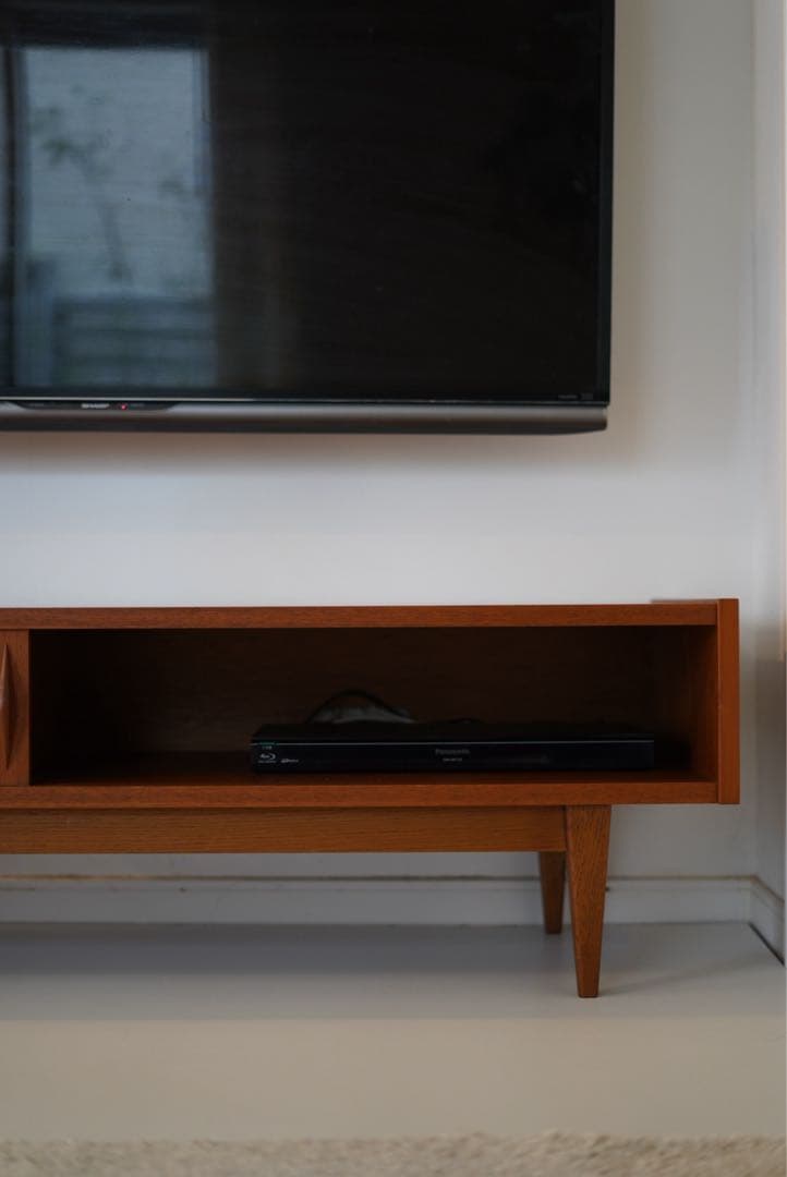 ブラウン木製テレビ台 引き出し付き