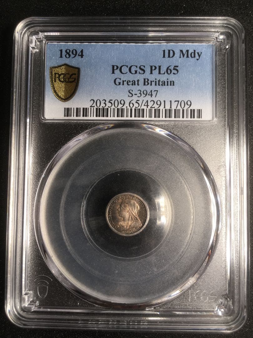 【希少】1894年 PCGS PL65 ヴィクトリア女王 