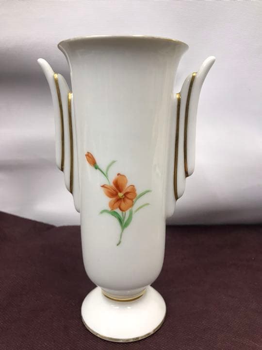 オールドノリタケ M JAPAN ハンドペイント 花瓶　花器