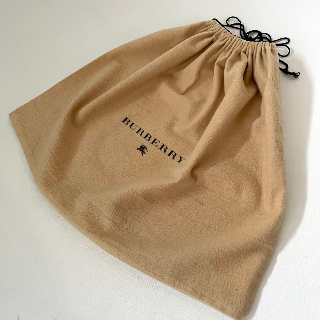 バーバリー ハンドバッグ ブラックレザー メガチェック ホースロゴ ゴールド