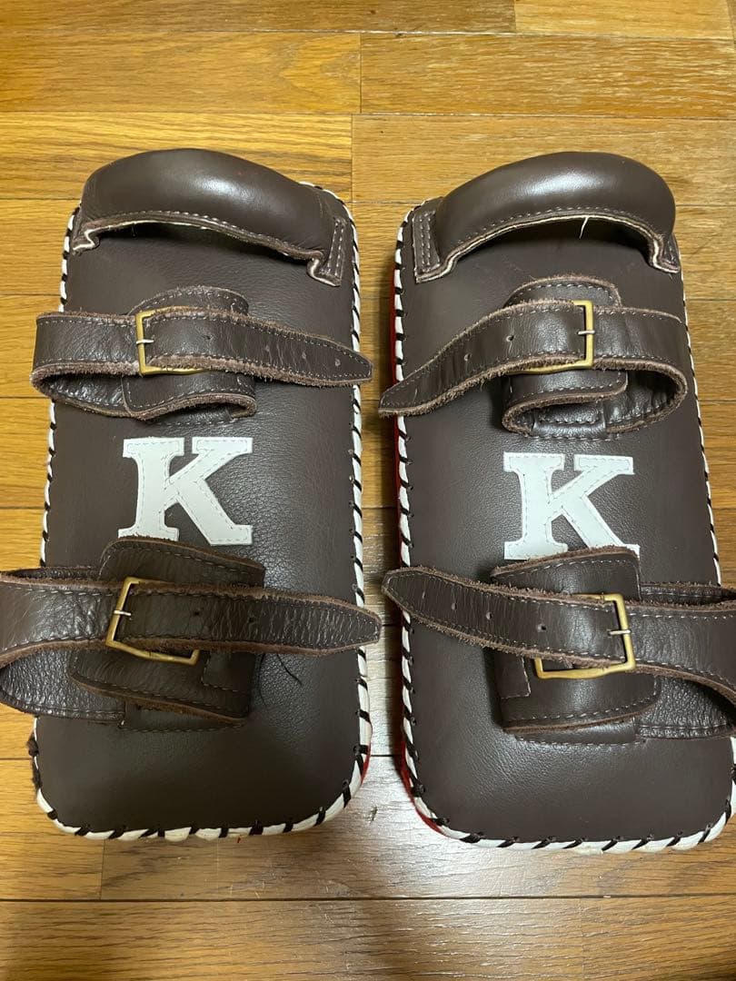 美品　K 本革製キックミット　大