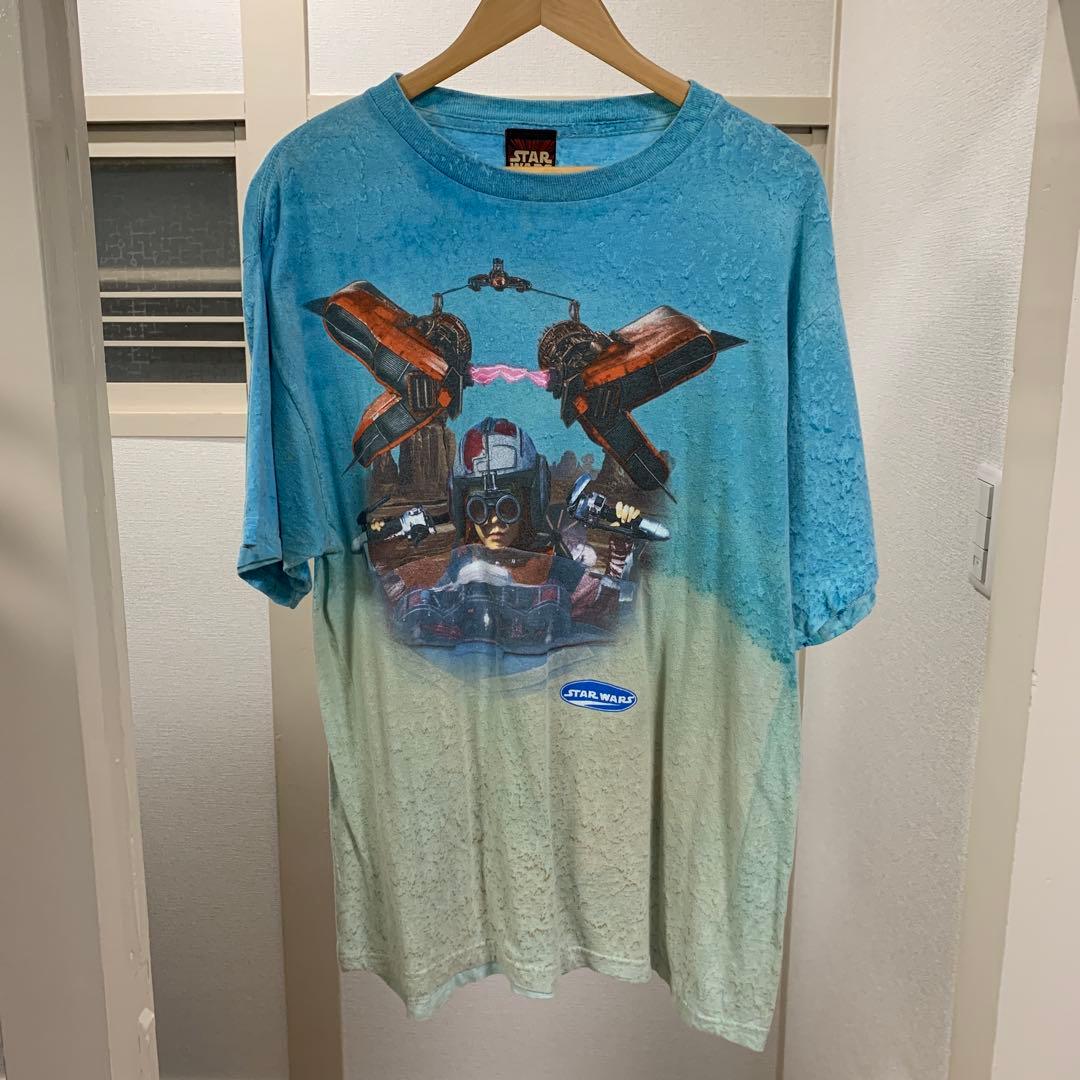 【希少】90s スターウォーズエピソード1 Tシャツ アナキン ポッドレースXL