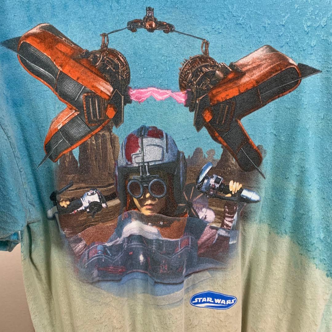 【希少】90s スターウォーズエピソード1 Tシャツ アナキン ポッドレースXL
