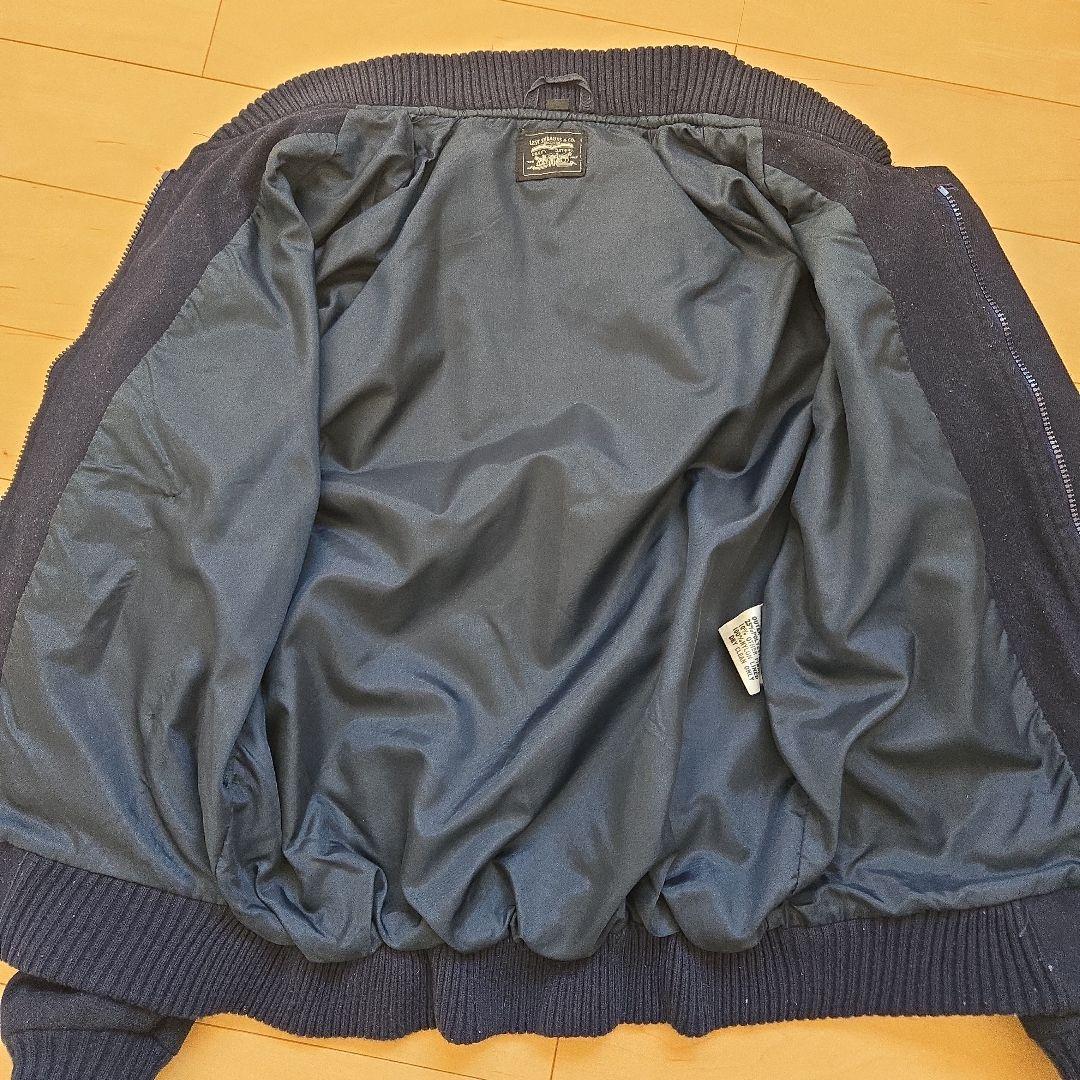 【希少80年代ヴィンテージ】LEVI'S ウールブルゾン ネイビー Sサイズ