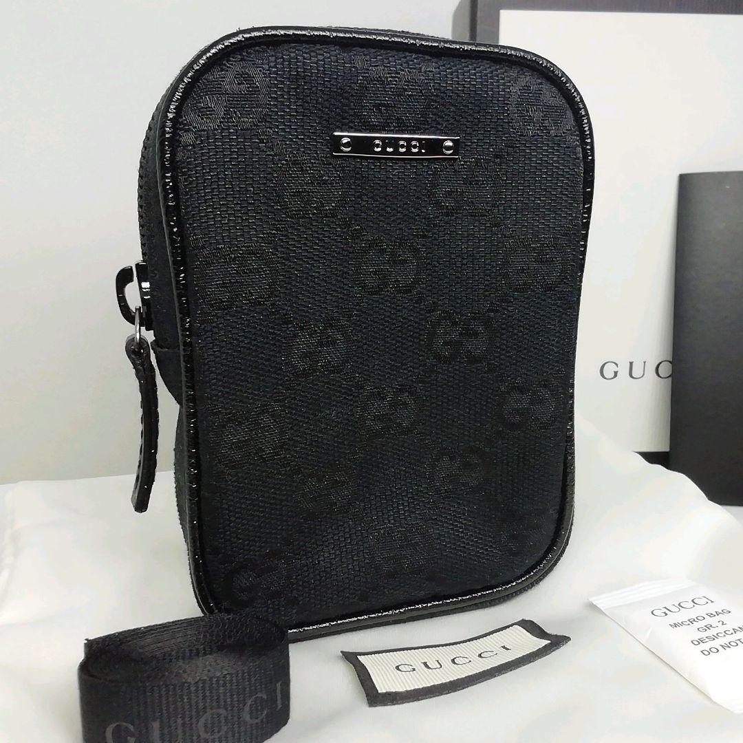 新品　GUCCI　グッチ　キャンバス　シガレットケース　ポーチ　保存袋・付属品