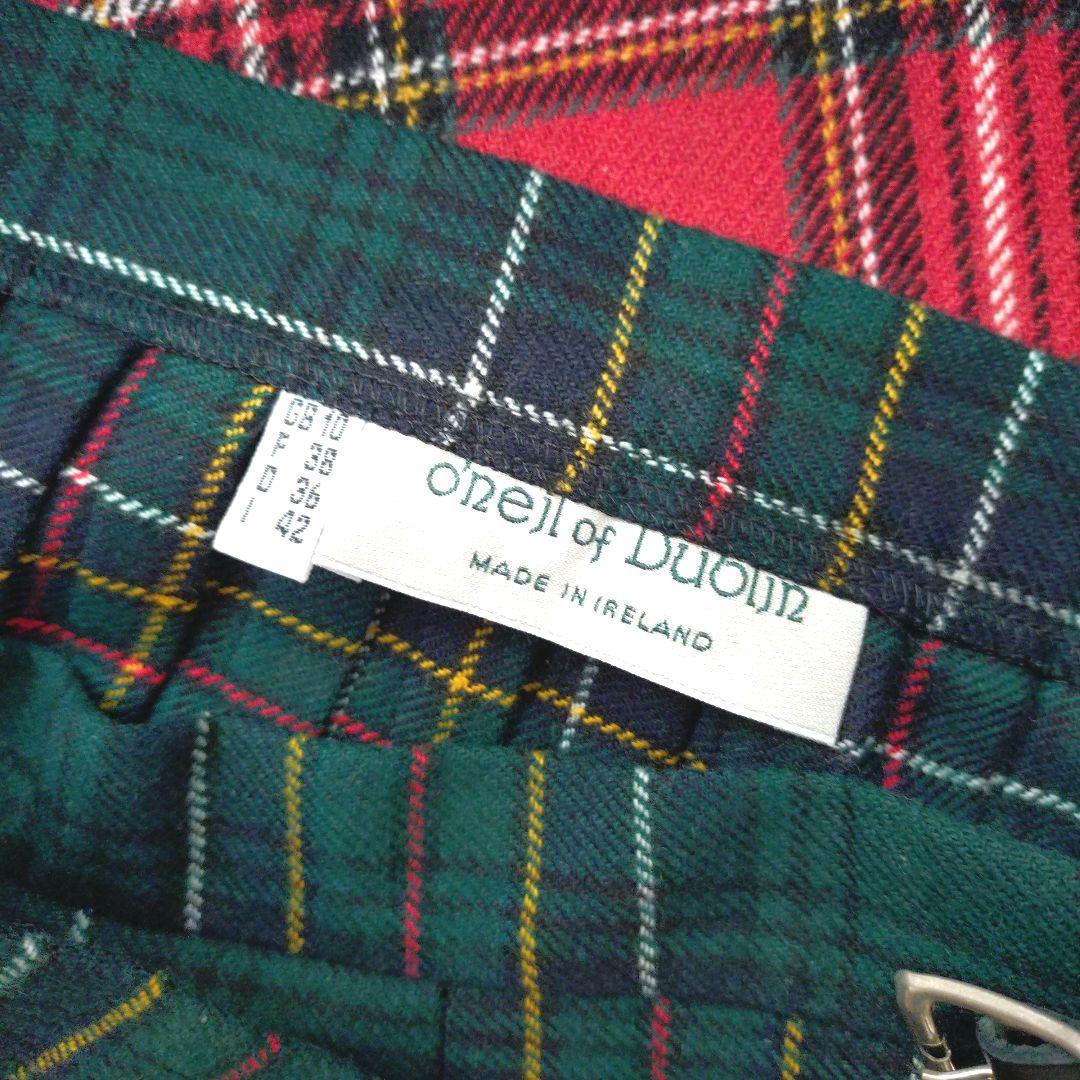 【O'neil of DUBLIN】キルトタータンチェックスカート