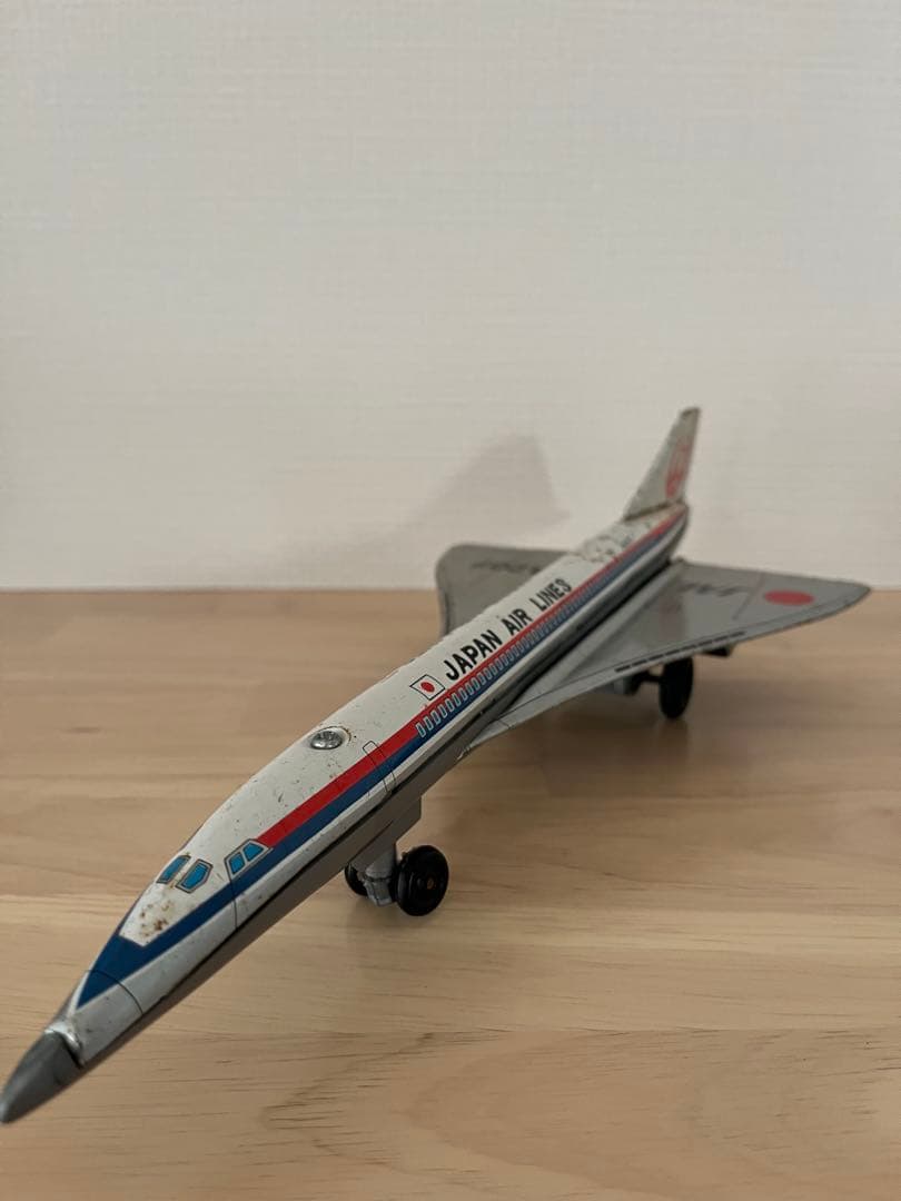 値下★ブリキ飛行機　JAL JA207 コンコルド　1960-1970年代当時物