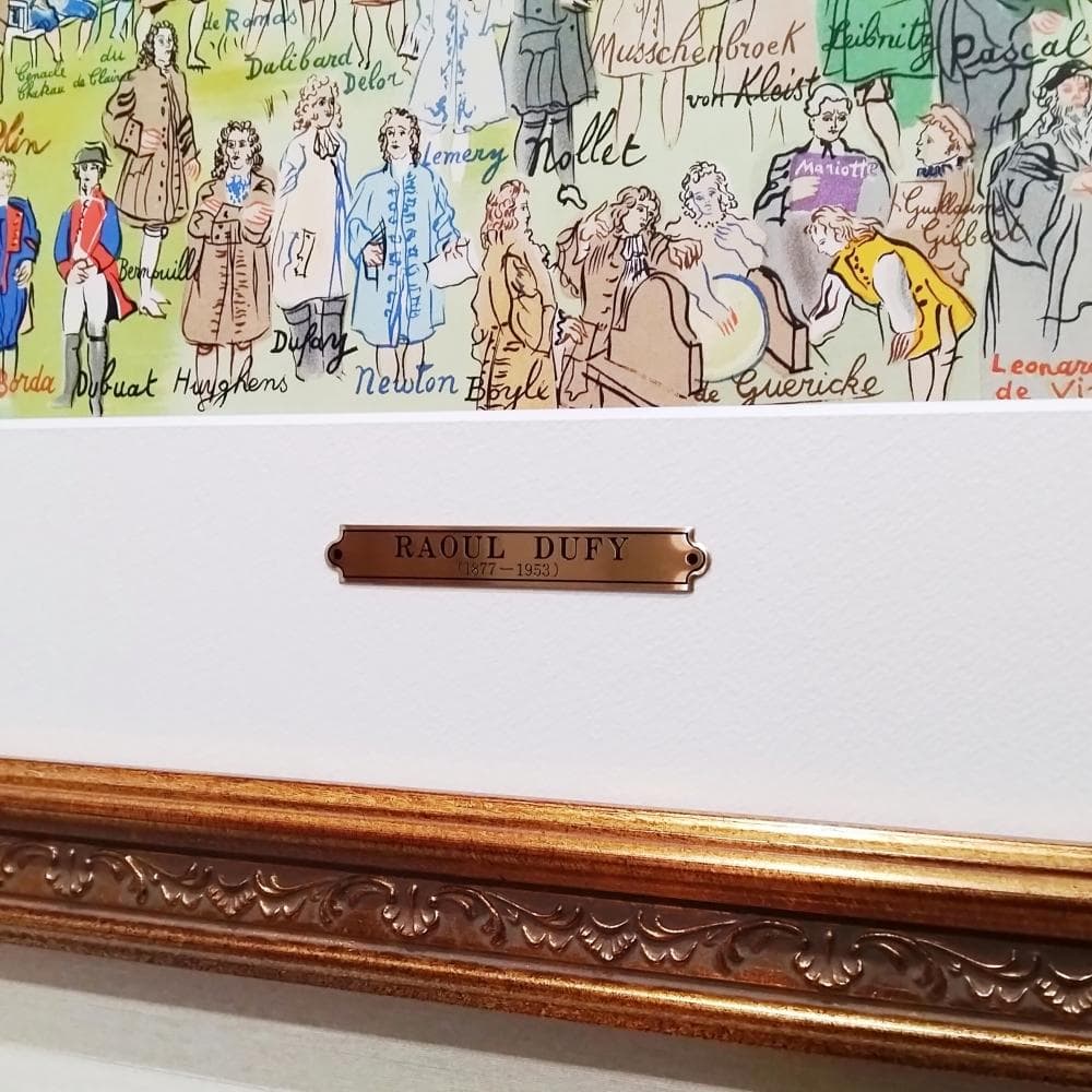 ラウル・デュフィ　画家への手紙　電気の精　1965年　リトグラフ　版画　真作
