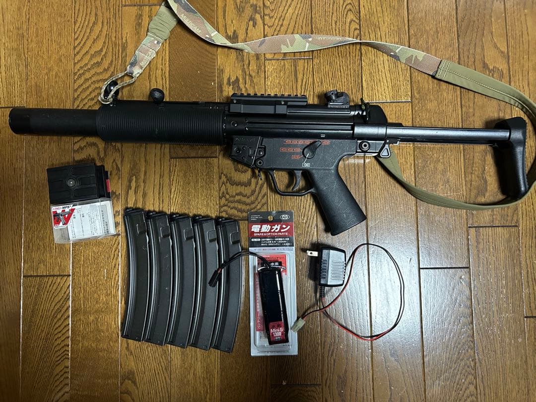 東京マルイ 次世代MP5SD6マガジン5本付き
