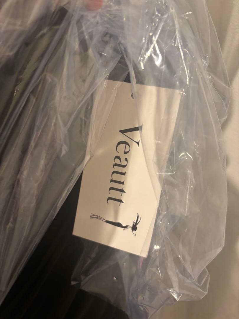 veaut タイトフィット ブラックドレス ハイネック