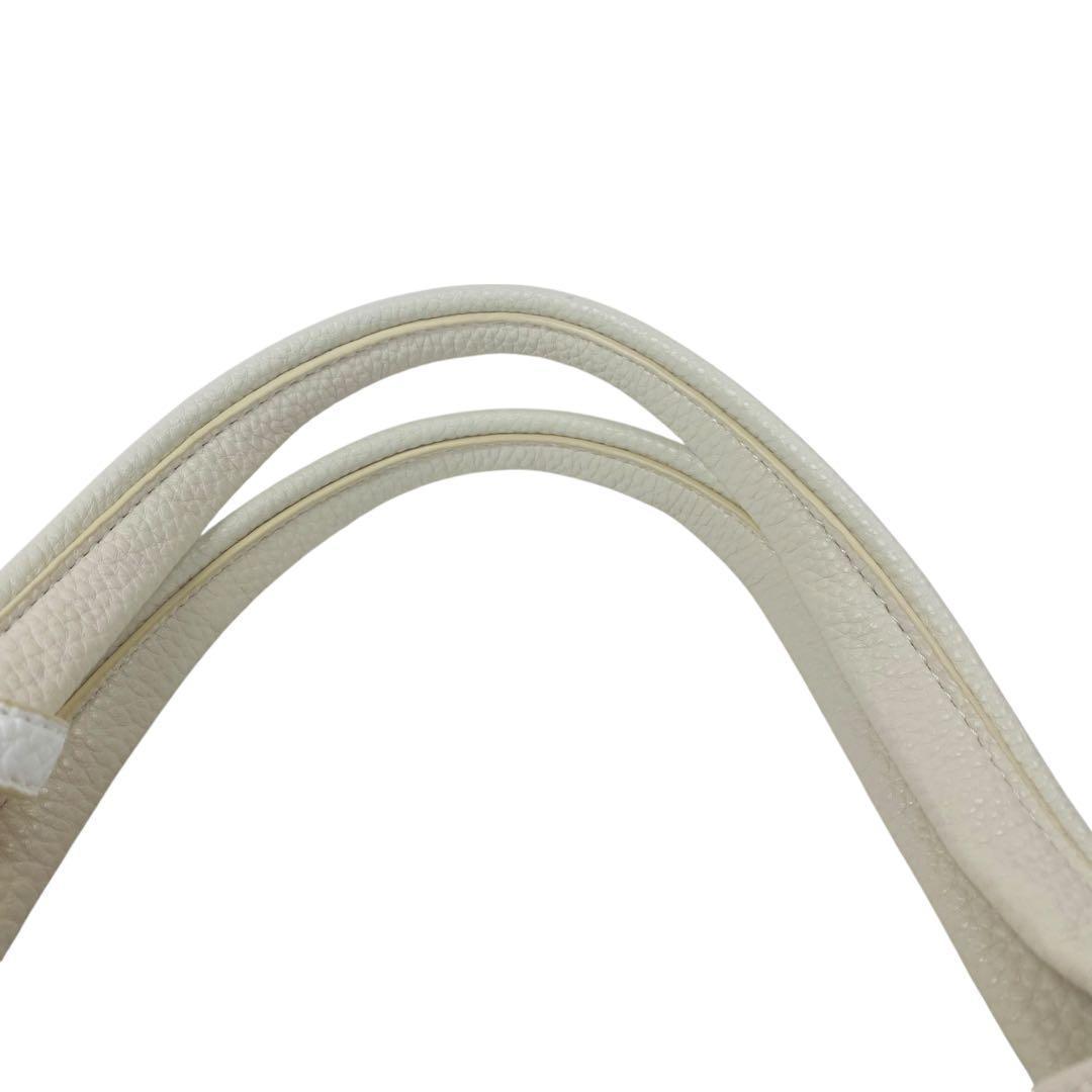 【美品】 Kitamura キタムラ ショルダーバッグ シボ革 ベージュ レザー