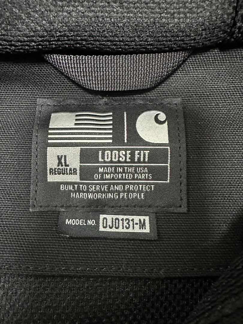 Carhartt ブラック フードジャケット XL