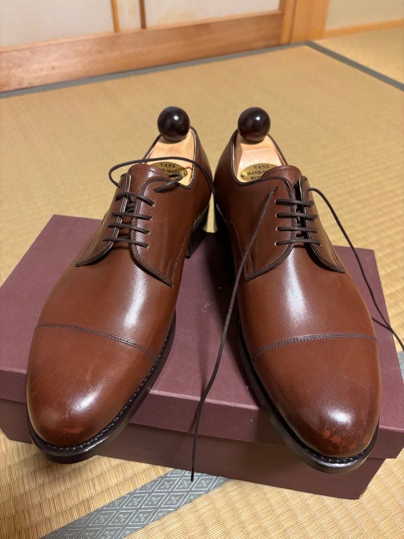 VASS ブラウン ストレートチップ 39