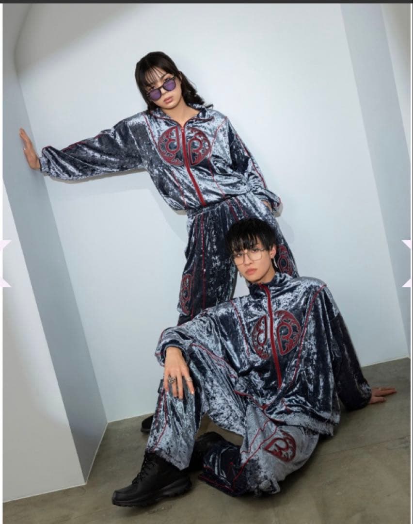 龍宮城　ベロア　上下セット　ジャケット　パンツ　dp