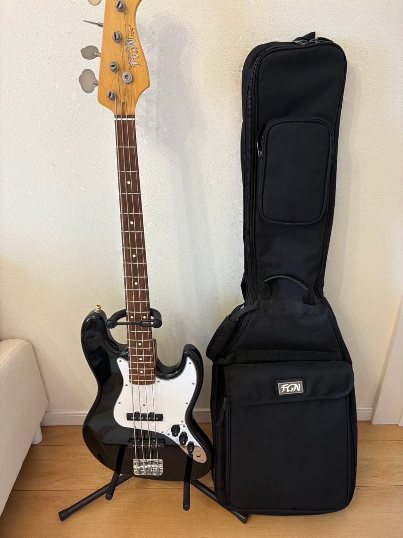 FGN フジゲン ジャズベース エレキベース 国産 純正ソフトケース おまけ付き