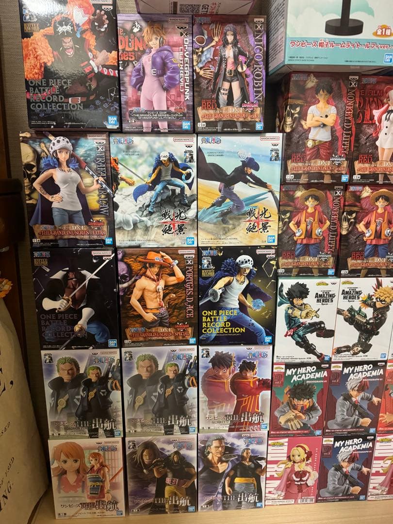 本日限定価格❗️ヒロアカ、ワンピースフィギュア44個まとめ売りセット