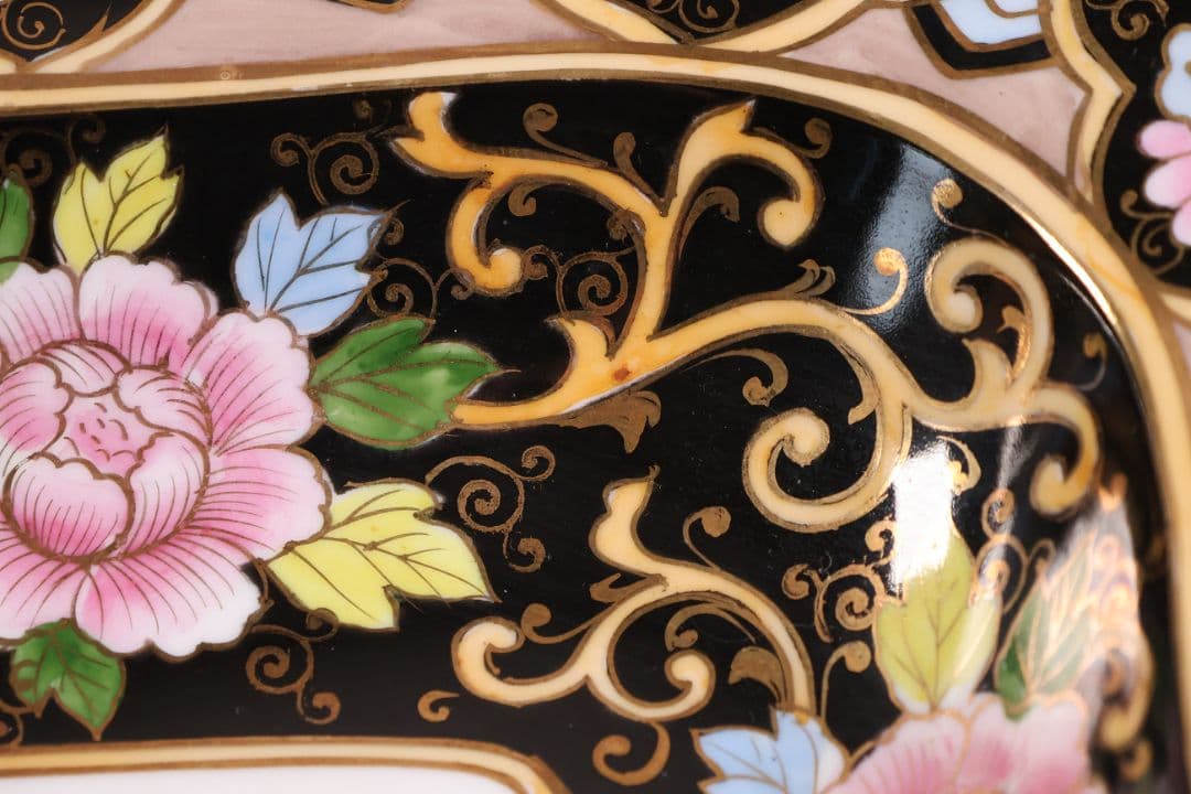 【CM290】オールドノリタケ 花図 プレート 皿 27.2cm 陶磁器