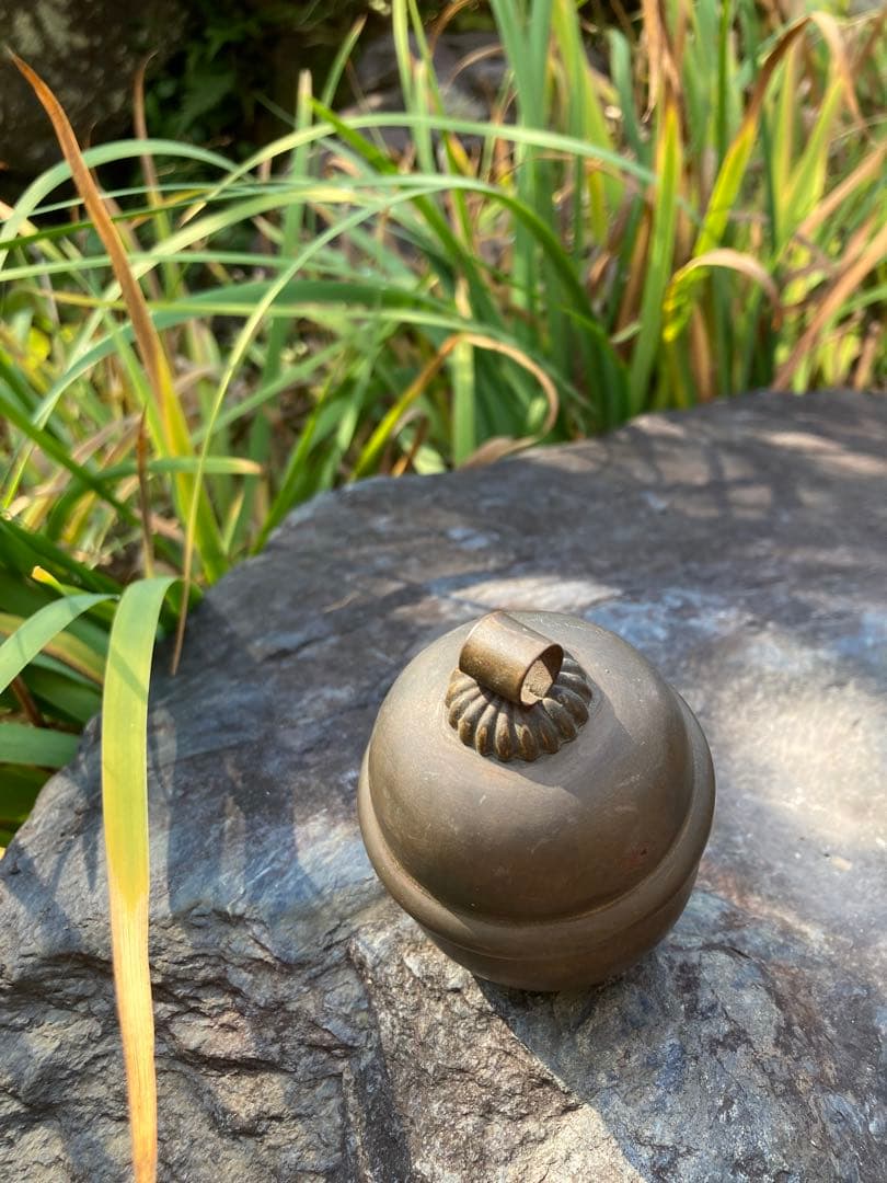 ハートの愛らしい鐘　ヴィンテージ品　ブロンズ製　2個セット　結婚　ウエディング